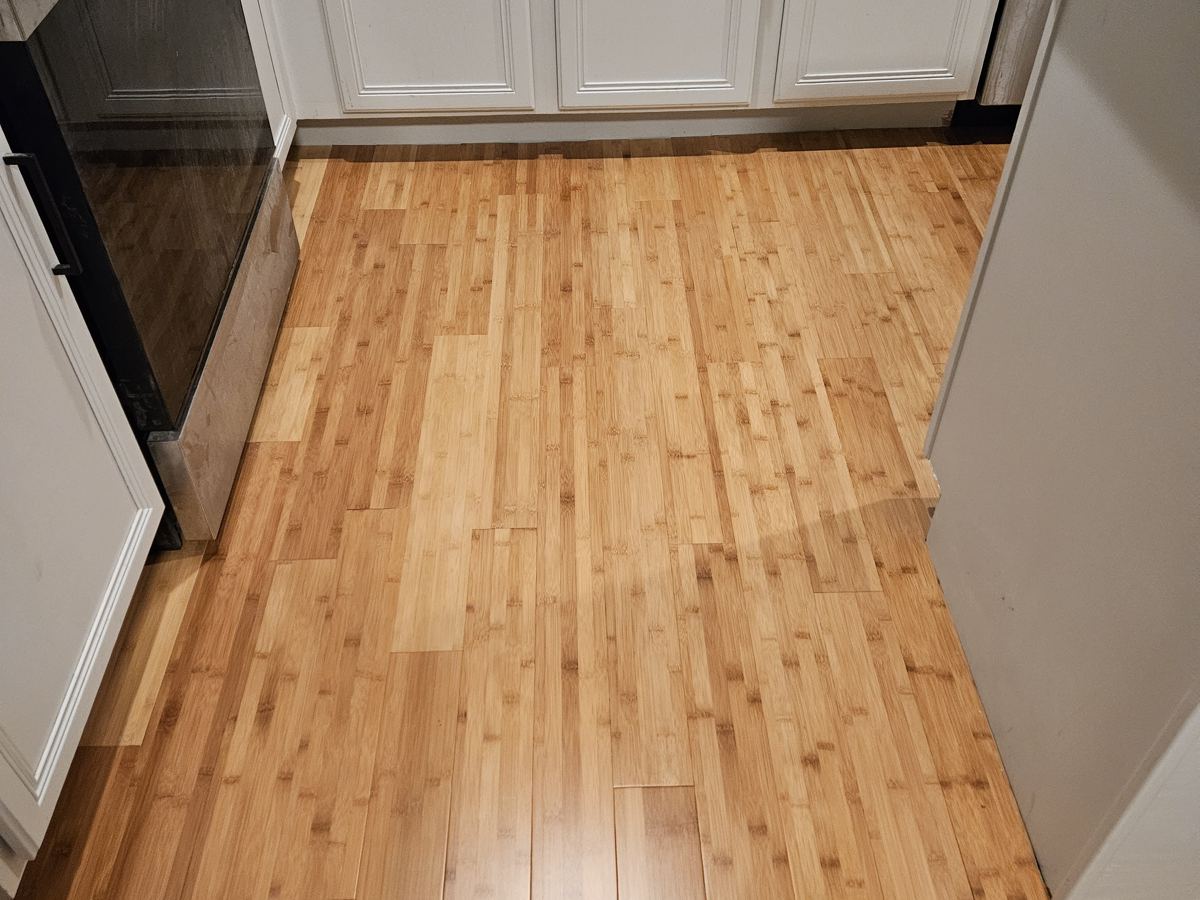 After: Tile kitchen to hardwood