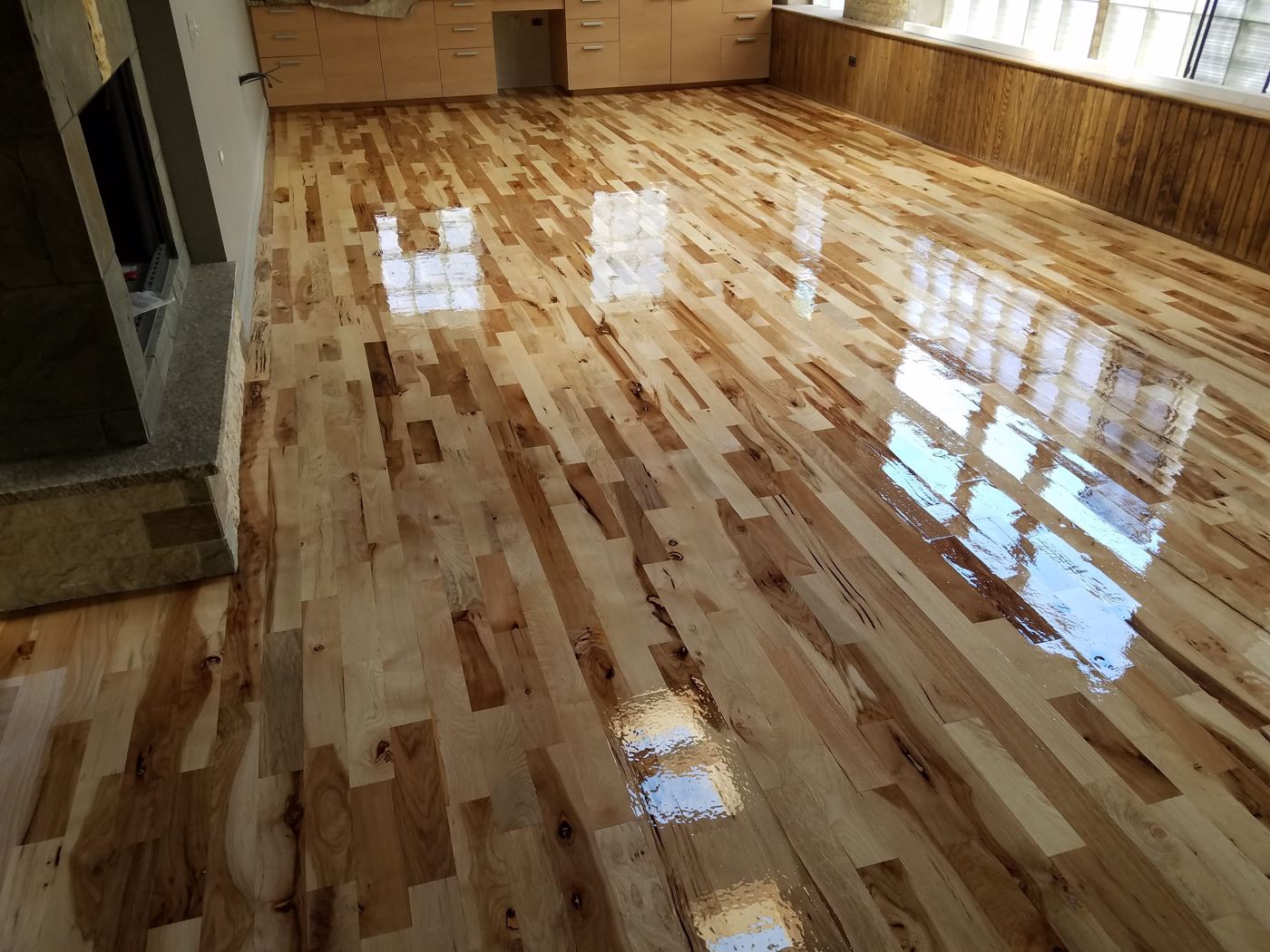 Hardwood floor completed by Artelier Floors