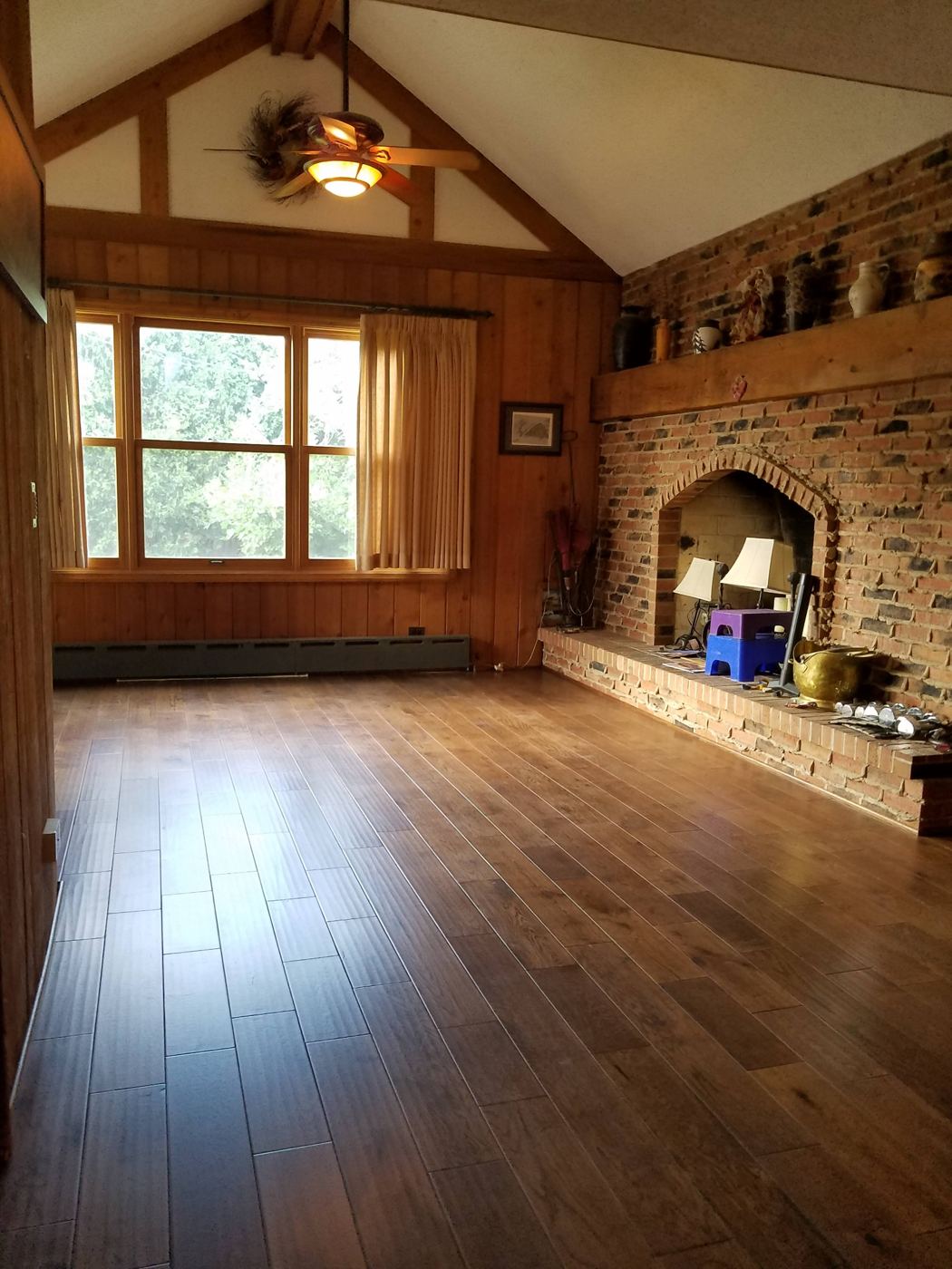 Hardwood floor completed by Artelier Floors