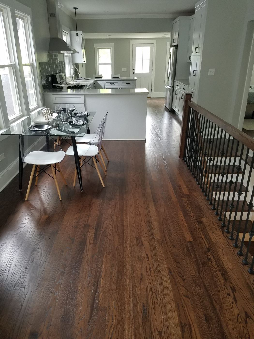 Hardwood floor completed by Artelier Floors
